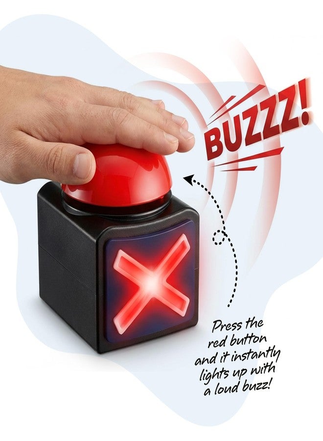 ArtCreativity Buzzer with Lights and Sounds - Set of 2 - Game Show Buzzer Buttons for Family Game Night and Trivia - Lights Up Red and Makes Loud Buzz Sound - Answer Buzzer Set - Image 3